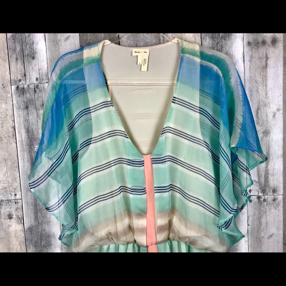 Anthro Meadow Rue Decatur Striped Dress Large EUC - Picture 6 of 8